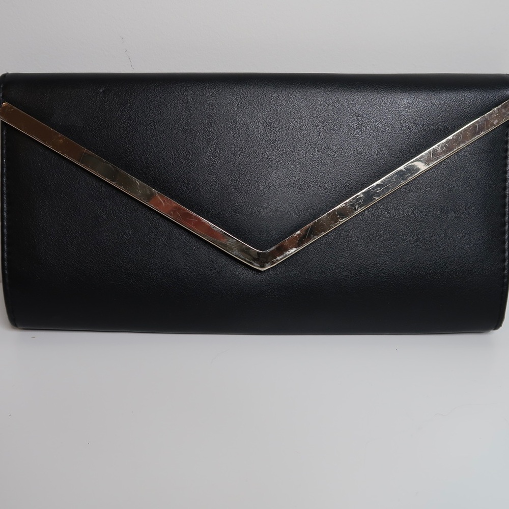 Aldo Black Envelope Clutch